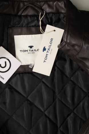 Ανδρικό δερμάτινο μπουφάν Tom Tailor, Μέγεθος XXL, Χρώμα Καφέ, Τιμή 53,09 €