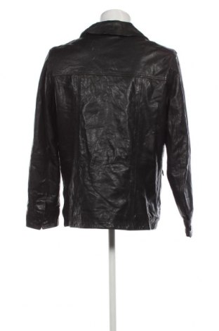 Ανδρικό δερμάτινο μπουφάν Tom Tailor, Μέγεθος L, Χρώμα Μαύρο, Τιμή 88,45 €