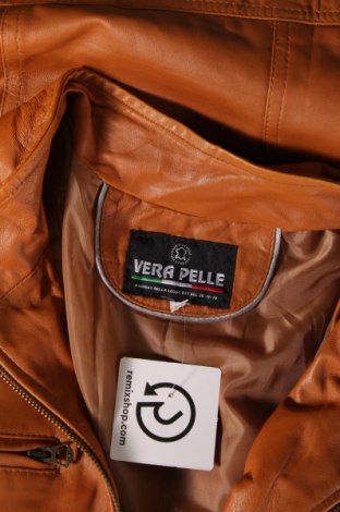 Ανδρικό δερμάτινο μπουφάν Vera Pelle, Μέγεθος L, Χρώμα Καφέ, Τιμή 66,19 €