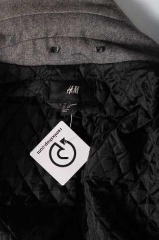 Мъжко палто H&M, Размер L, Цвят Сив, Цена 57,78 лв.