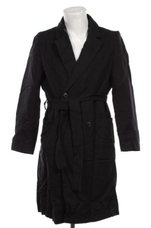 Мъжко палто H&M, Размер L, Цвят Черен, Цена 38,40 лв.