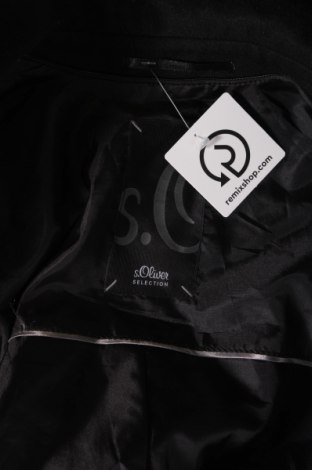 Мъжко палто S.Oliver, Размер M, Цвят Черен, Цена 39,00 лв.