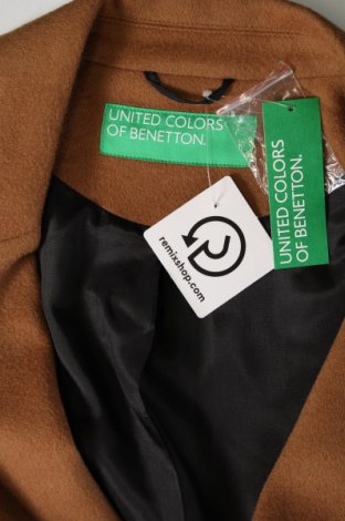 Męski płaszcz United Colors Of Benetton, Rozmiar L, Kolor Brązowy, Cena 378,50 zł