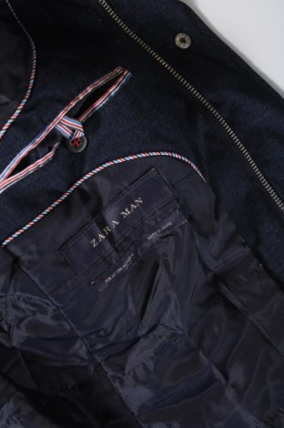 Palton de bărbați Zara Man, Mărime M, Culoare Albastru, Preț 91,71 Lei
