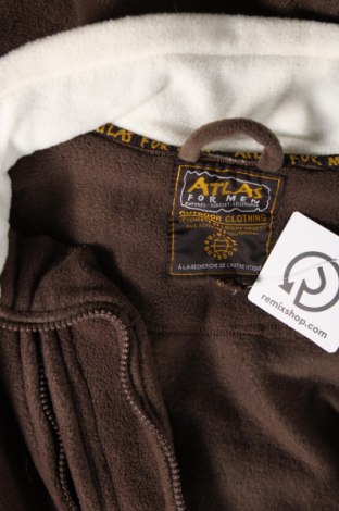 Ανδρική ζακέτα fleece Atlas For Men, Μέγεθος M, Χρώμα Καφέ, Τιμή 14,47 €