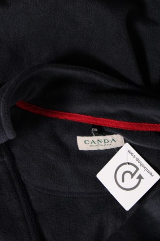 Ανδρική ζακέτα fleece Canda, Μέγεθος 3XL, Χρώμα Μπλέ, Τιμή 22,67 €