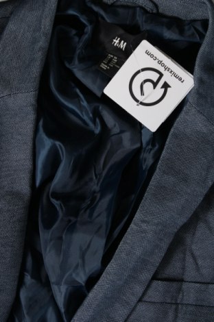 Мъжко сако H&M, Размер XL, Цвят Син, Цена 12,32 лв.