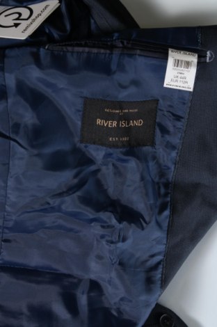 Ανδρικό σακάκι River Island, Μέγεθος XL, Χρώμα Μπλέ, Τιμή 8,91 €