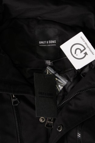 Ανδρικό μπουφάν Only & Sons, Μέγεθος L, Χρώμα Μαύρο, Τιμή 25,89 €