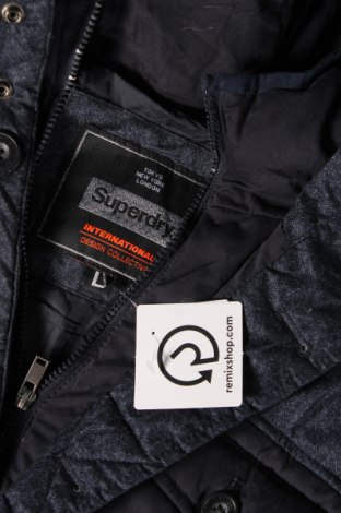Ανδρικό μπουφάν Superdry, Μέγεθος L, Χρώμα Μπλέ, Τιμή 57,53 €