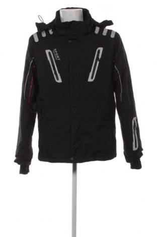 Ανδρικό μπουφάν για χειμερινά σπορ, Μέγεθος L, Χρώμα Μαύρο, Τιμή 31,92 €