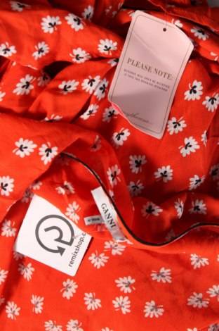 Φόρεμα Ganni, Μέγεθος M, Χρώμα Πορτοκαλί, Τιμή 103,18 €