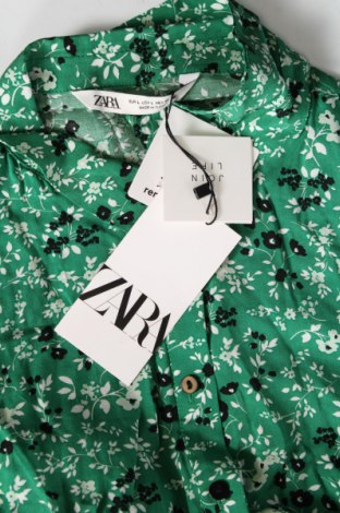 Рокля Zara, Размер L, Цвят Зелен, Цена 76,83 лв.