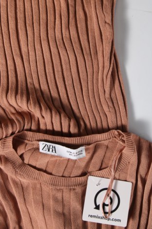 Kleid Zara, Größe M, Farbe Beige, Preis 10,78 €