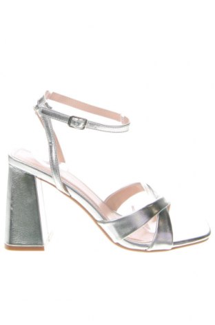 Sandalen Ideal Shoes, Größe 39, Farbe Silber, Preis 26,37 €