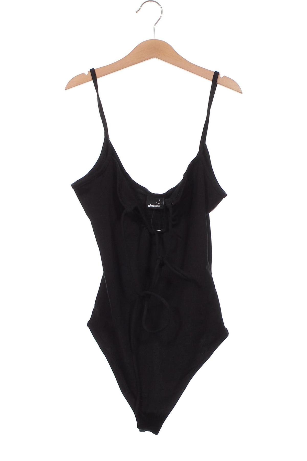 Дамска блуза - боди Gina Tricot, Размер S, Цвят Черен, Цена 31,00 лв.