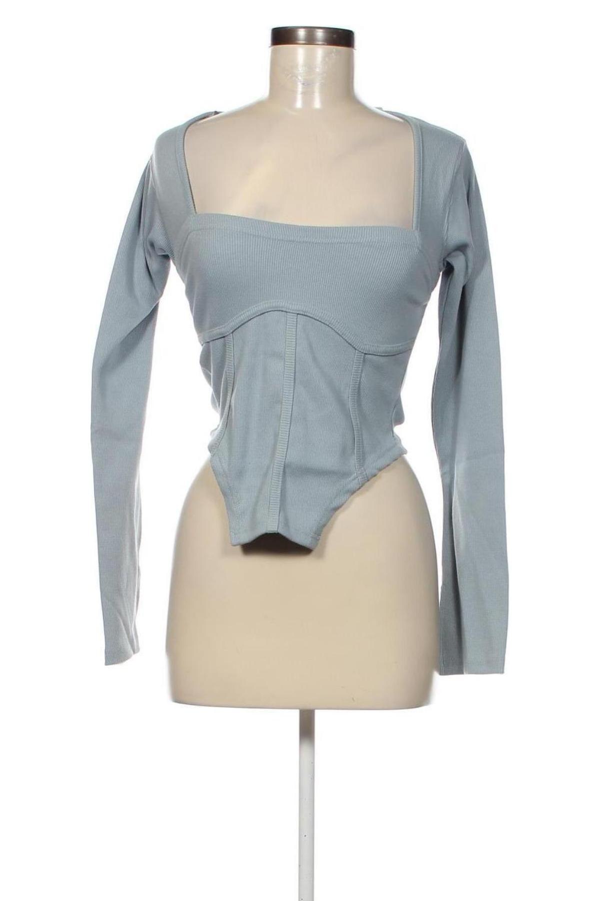 Дамска блуза - боди Missguided, Размер XS, Цвят Син, Цена 31,00 лв.
