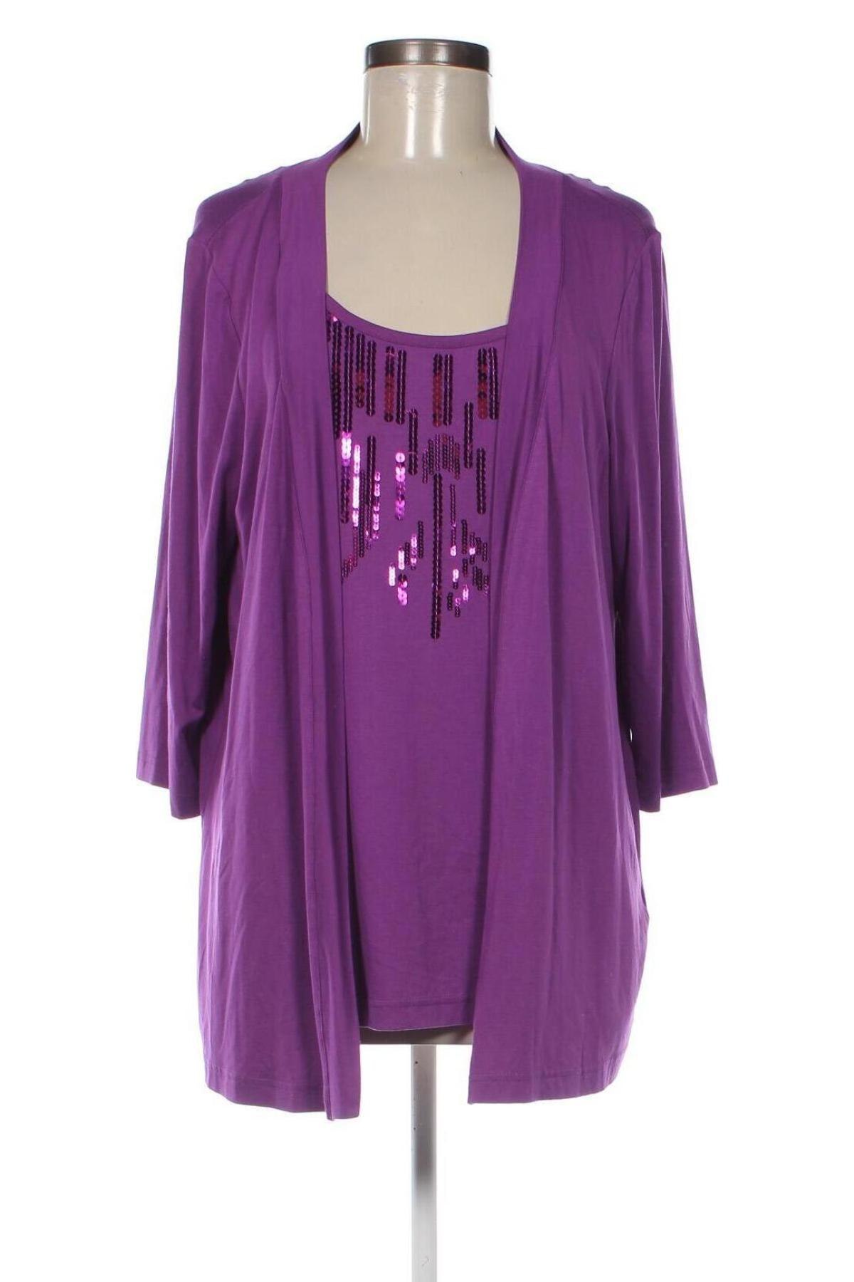 Γυναικεία μπλούζα Atelier, Μέγεθος XL, Χρώμα Βιολετί, Τιμή 9,30 €