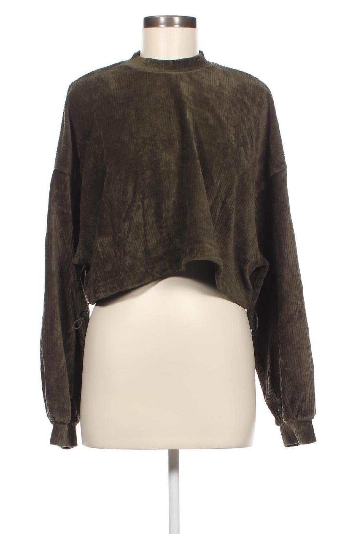 Γυναικεία μπλούζα Bershka, Μέγεθος S, Χρώμα Πράσινο, Τιμή 5,29 €