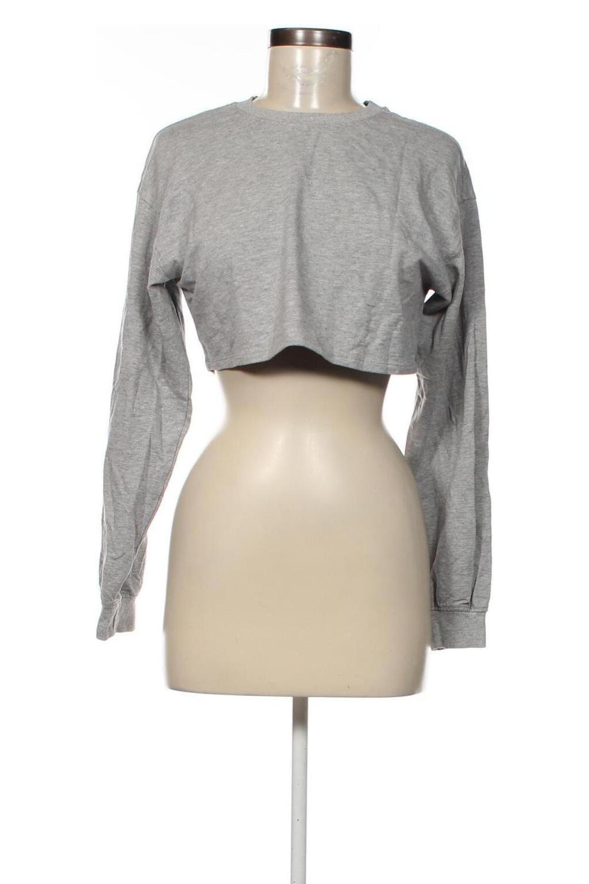 Γυναικεία μπλούζα Bershka, Μέγεθος S, Χρώμα Γκρί, Τιμή 3,64 €