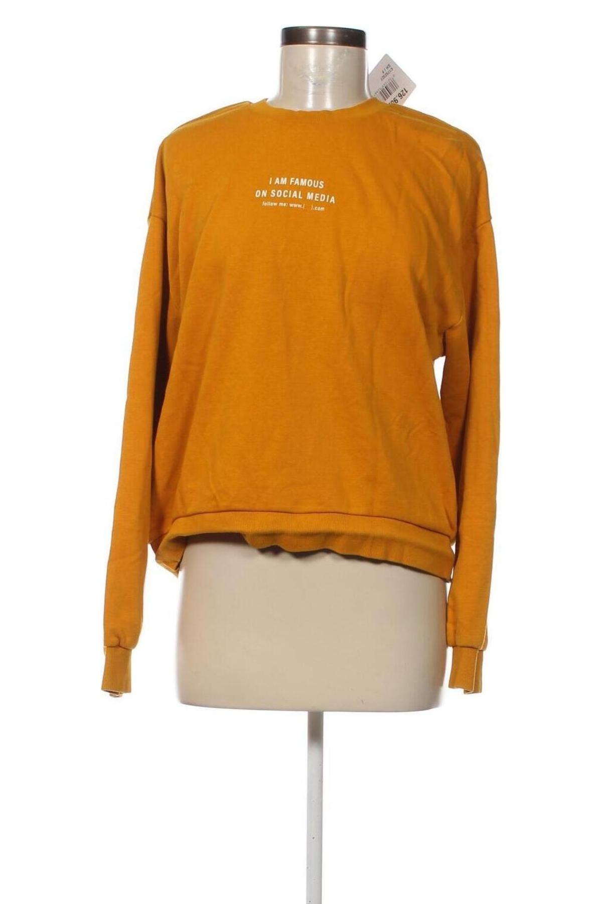 Damen Shirt Bershka, Größe M, Farbe Gelb, Preis 13,22 €