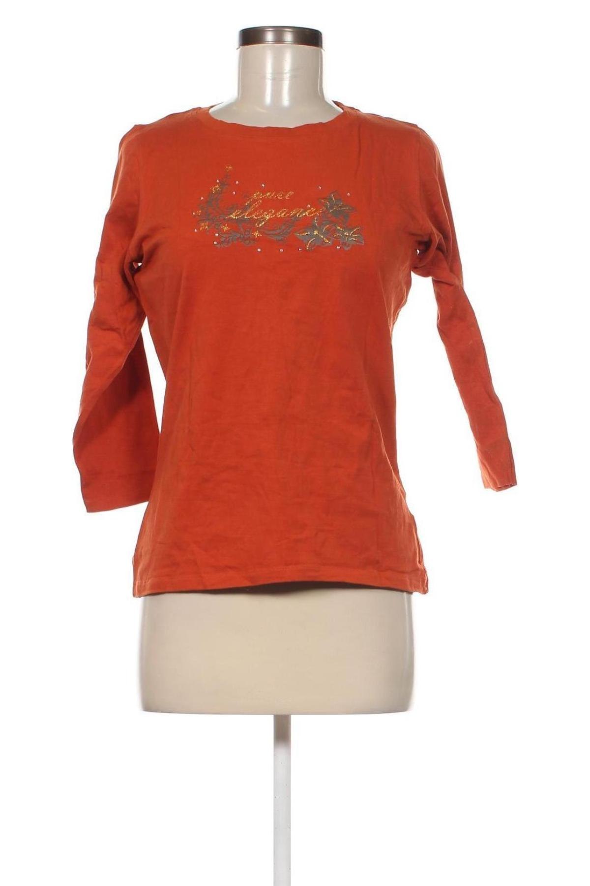 Дамска блуза Cecilia Classics, Размер M, Цвят Оранжев, Цена 5,70 лв.
