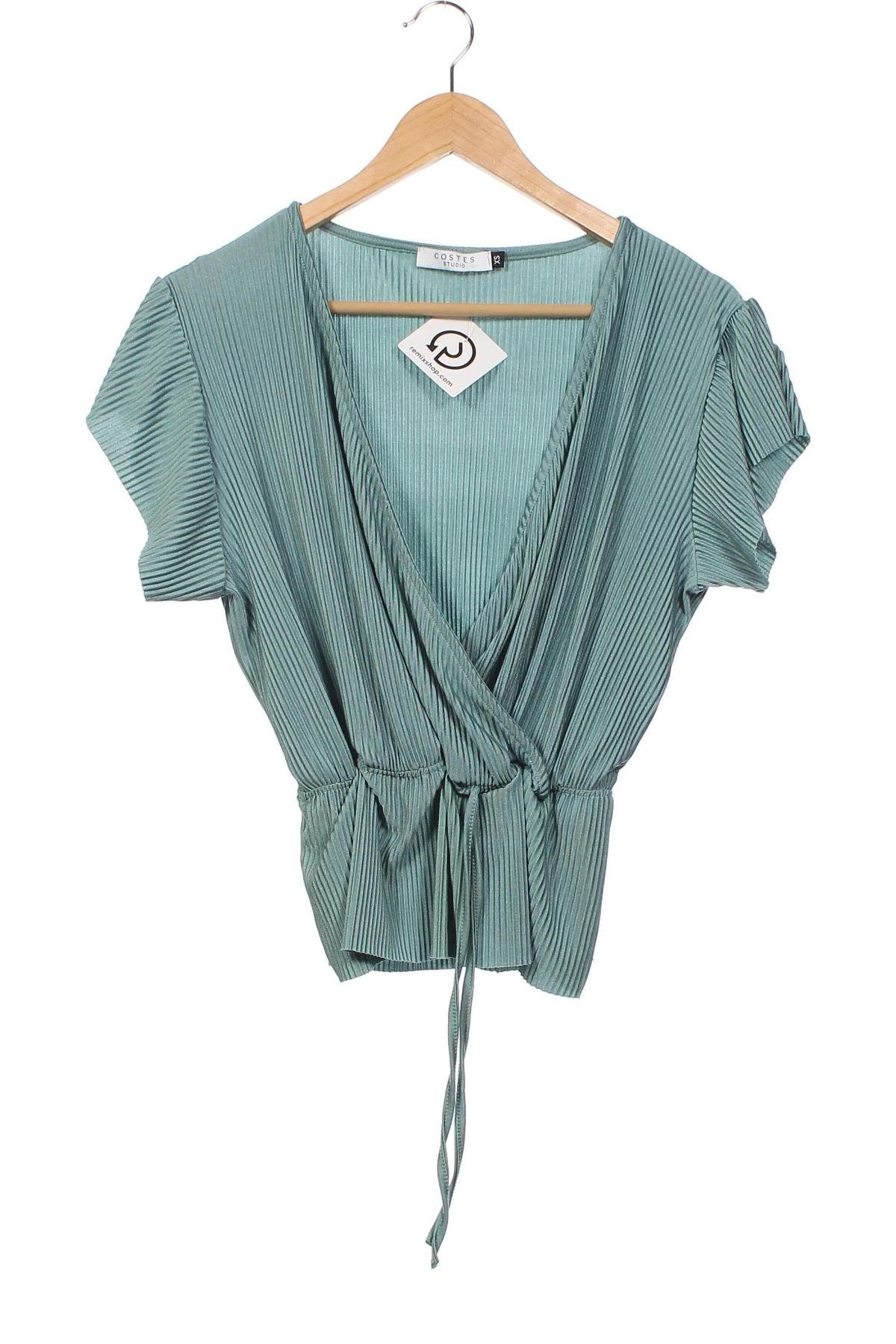 Дамска блуза Costes, Размер XS, Цвят Зелен, Цена 19,94 лв.