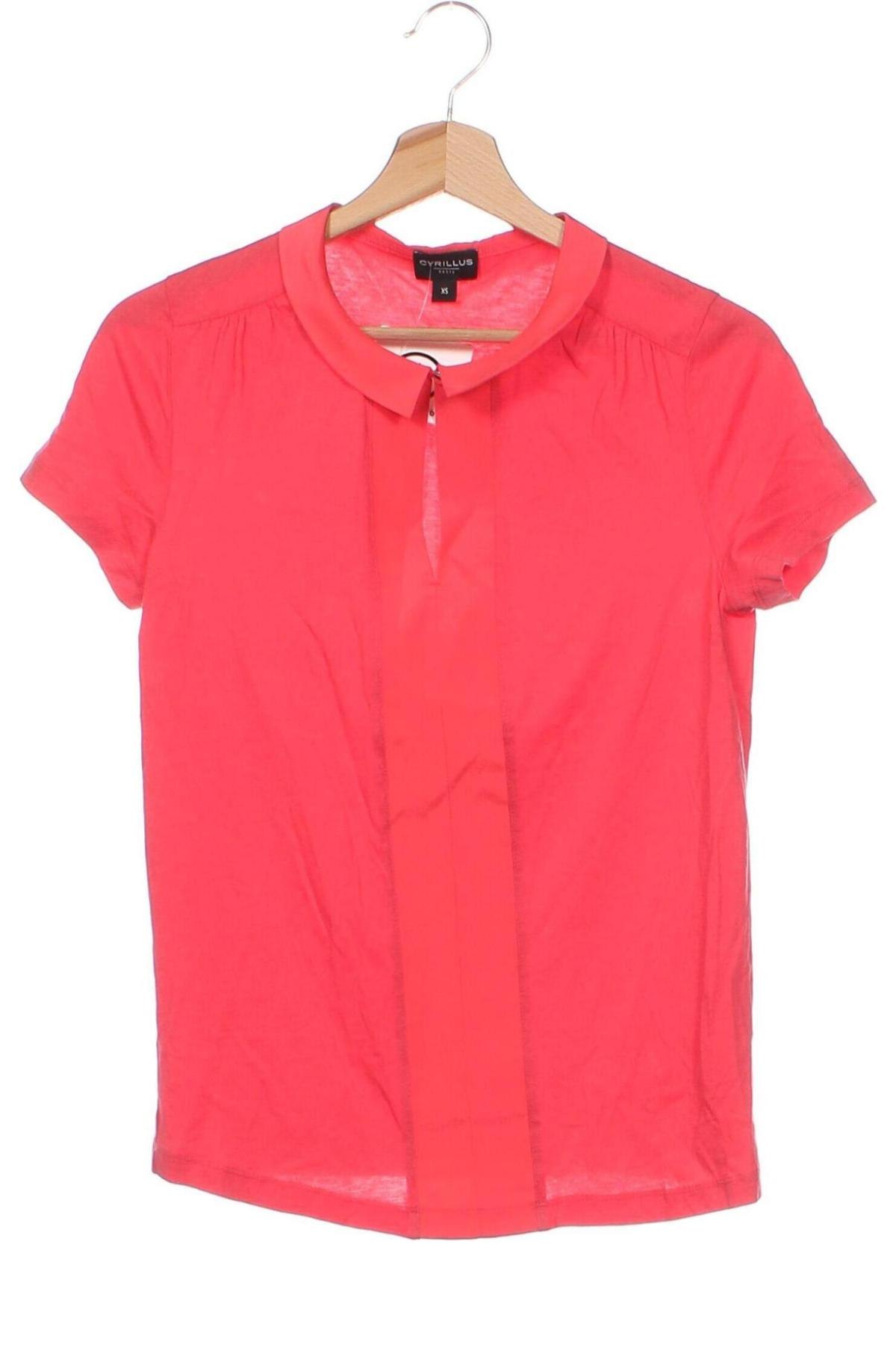 Damen Shirt Cyrillus, Größe XS, Farbe Rot, Preis 13,45 €