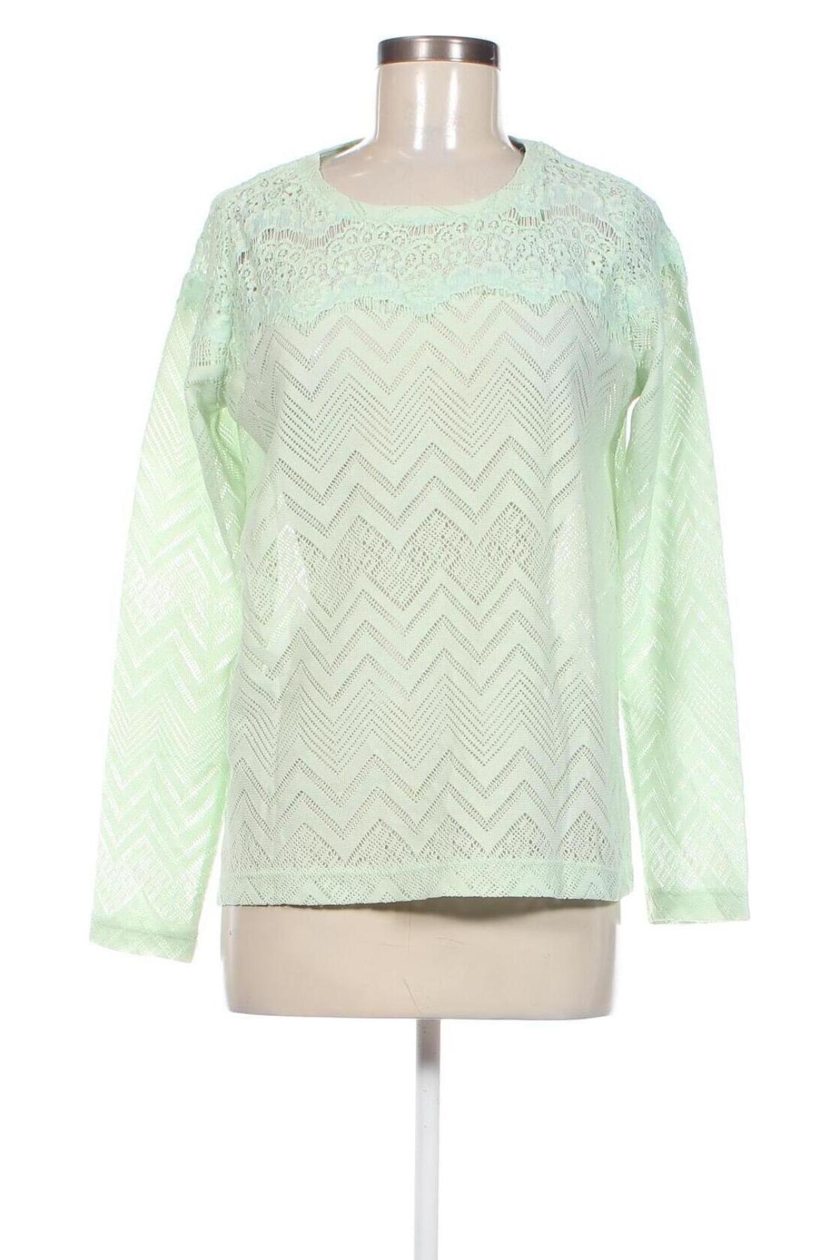 Дамска блуза Gina, Размер L, Цвят Зелен, Цена 6,65 лв.