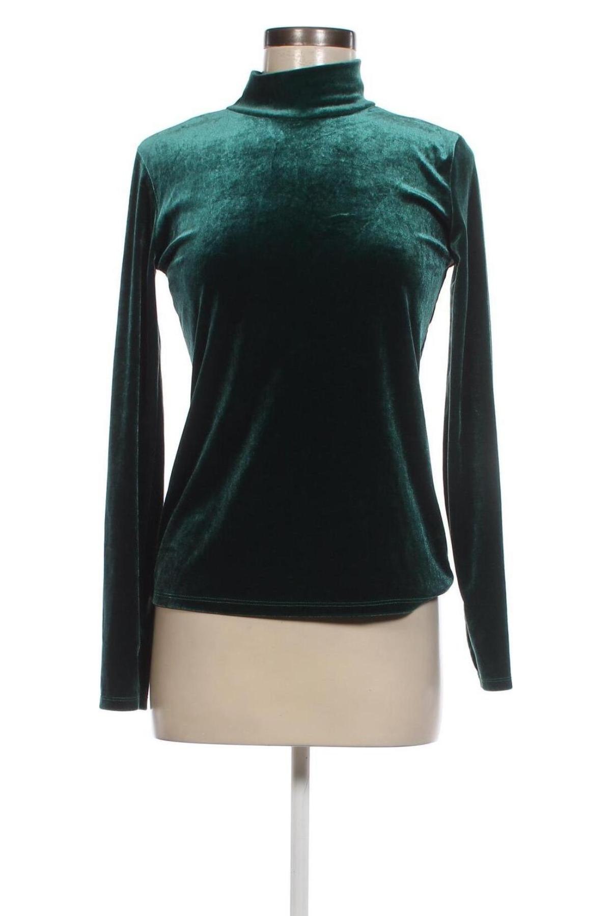Дамска блуза Gina Tricot, Размер M, Цвят Зелен, Цена 10,79 лв.