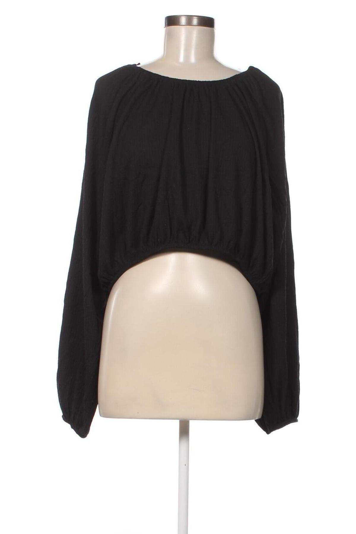 Γυναικεία μπλούζα Gina Tricot, Μέγεθος XL, Χρώμα Μαύρο, Τιμή 6,06 €