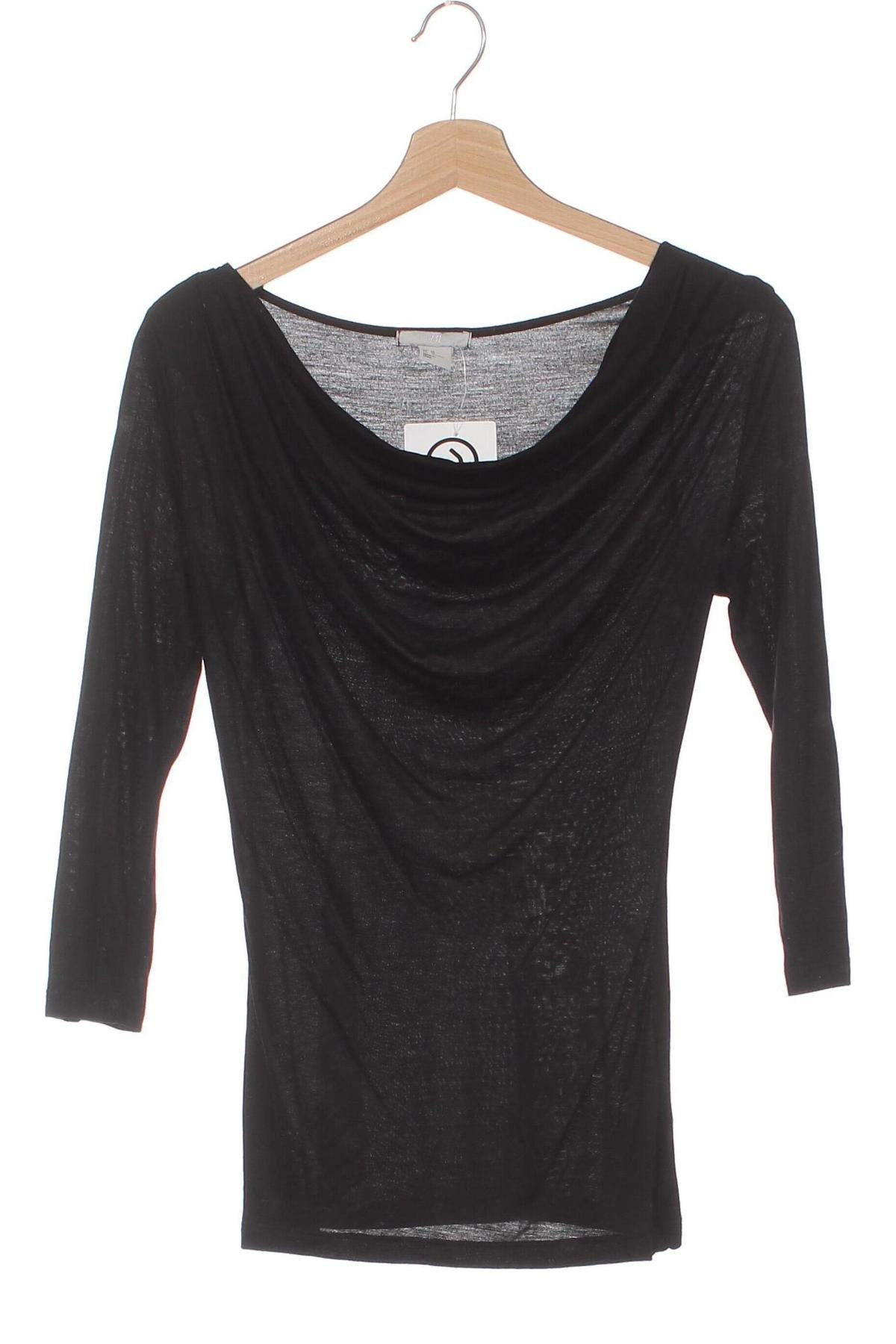 Γυναικεία μπλούζα H&M, Μέγεθος XS, Χρώμα Μαύρο, Τιμή 5,12 €