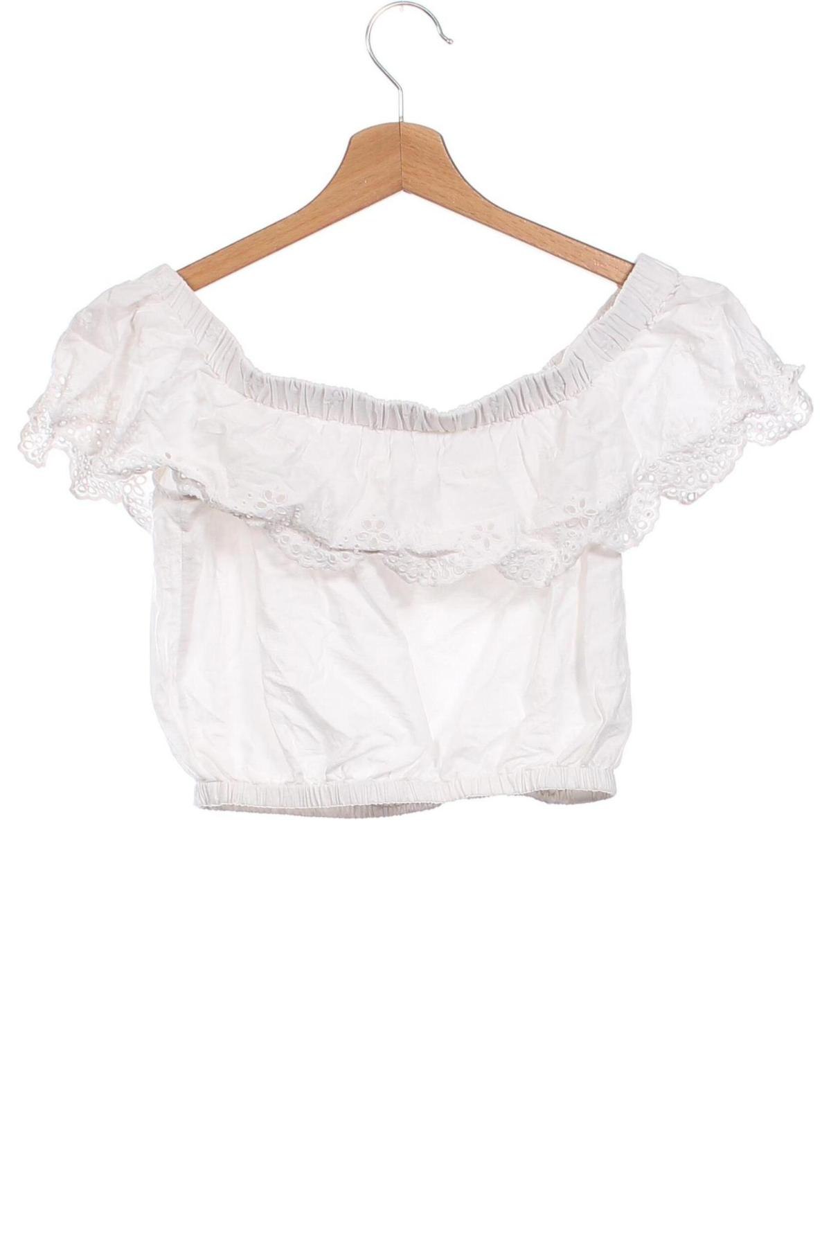 Damen Shirt H&M Divided, Größe XS, Farbe Weiß, Preis 3,80 €