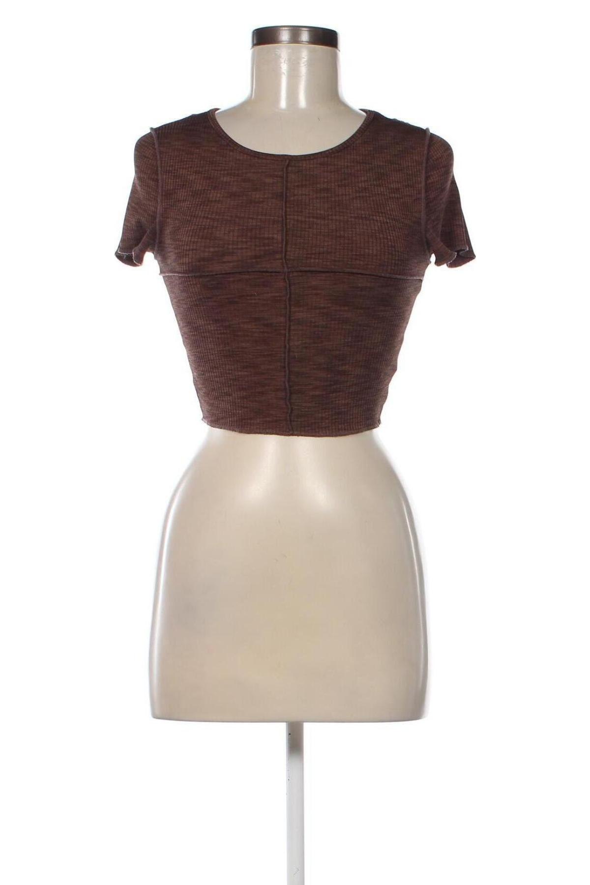 Дамска блуза H&M Divided, Размер XS, Цвят Кафяв, Цена 7,82 лв.