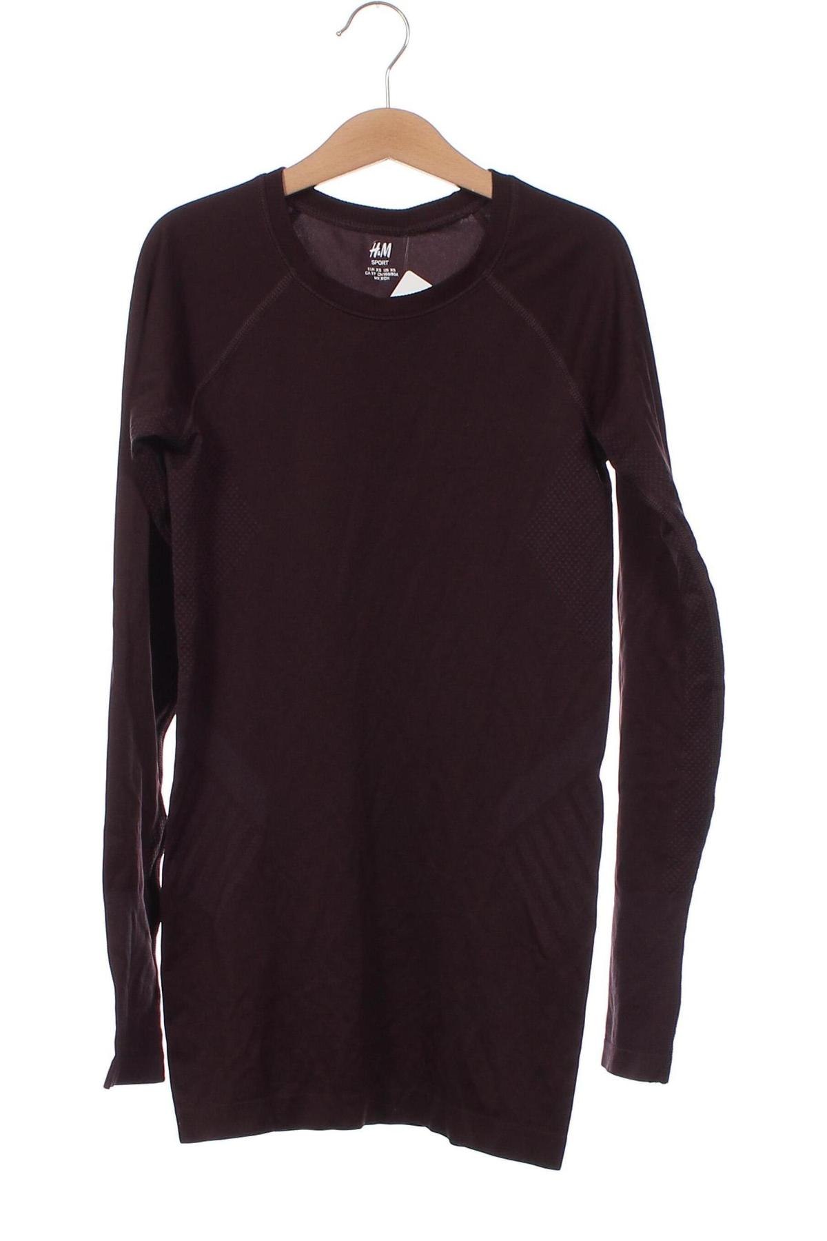 Γυναικεία μπλούζα H&M Sport, Μέγεθος XS, Χρώμα Βιολετί, Τιμή 6,00 €