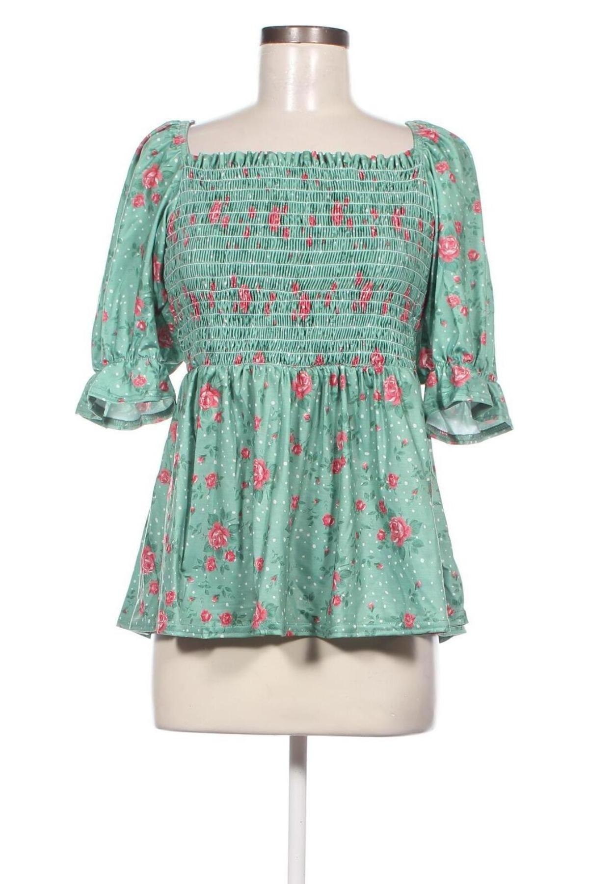 Дамска блуза In the style, Размер L, Цвят Зелен, Цена 8,68 лв.