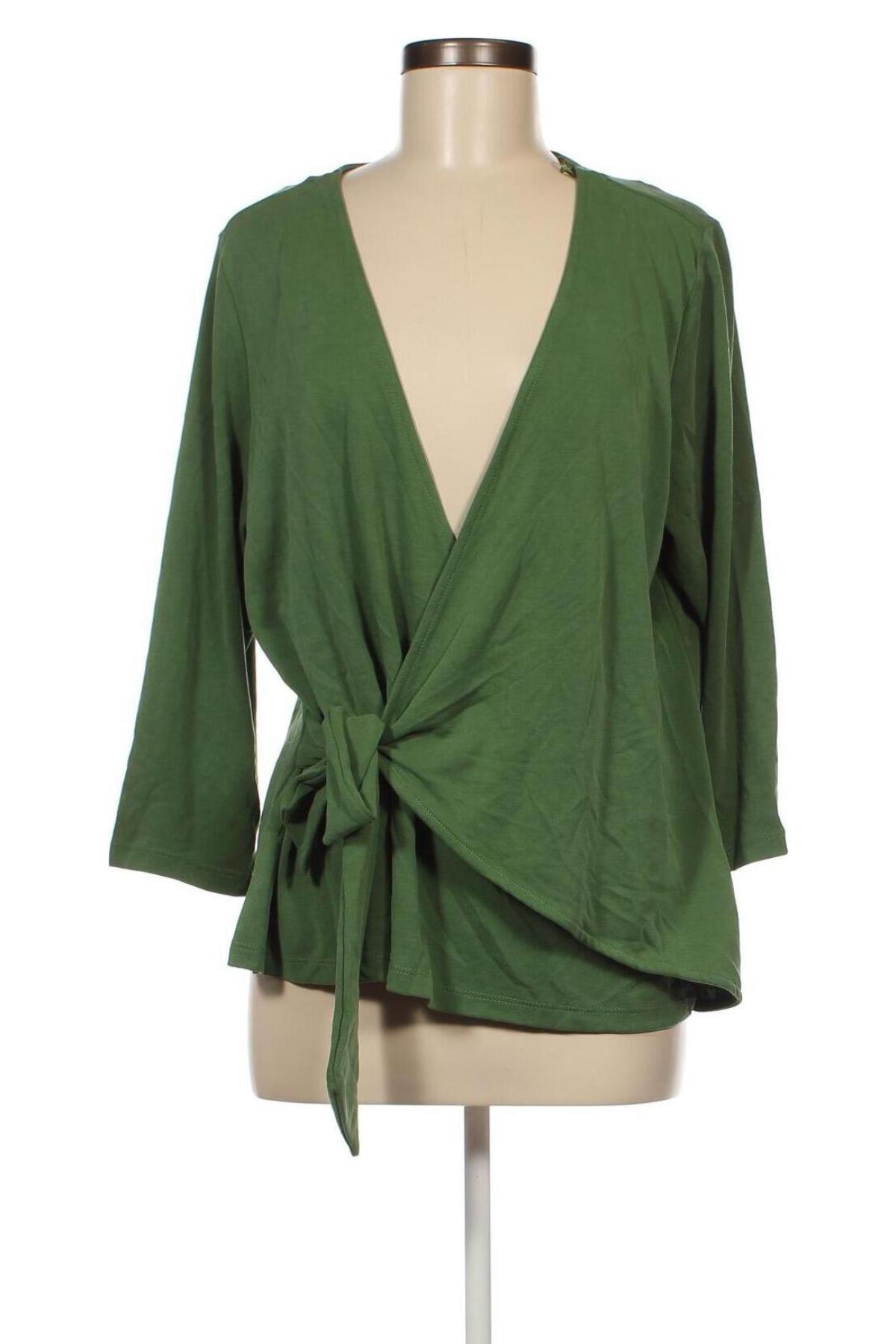 Γυναικεία μπλούζα Ivana Helsinki, Μέγεθος XL, Χρώμα Πράσινο, Τιμή 32,94 €