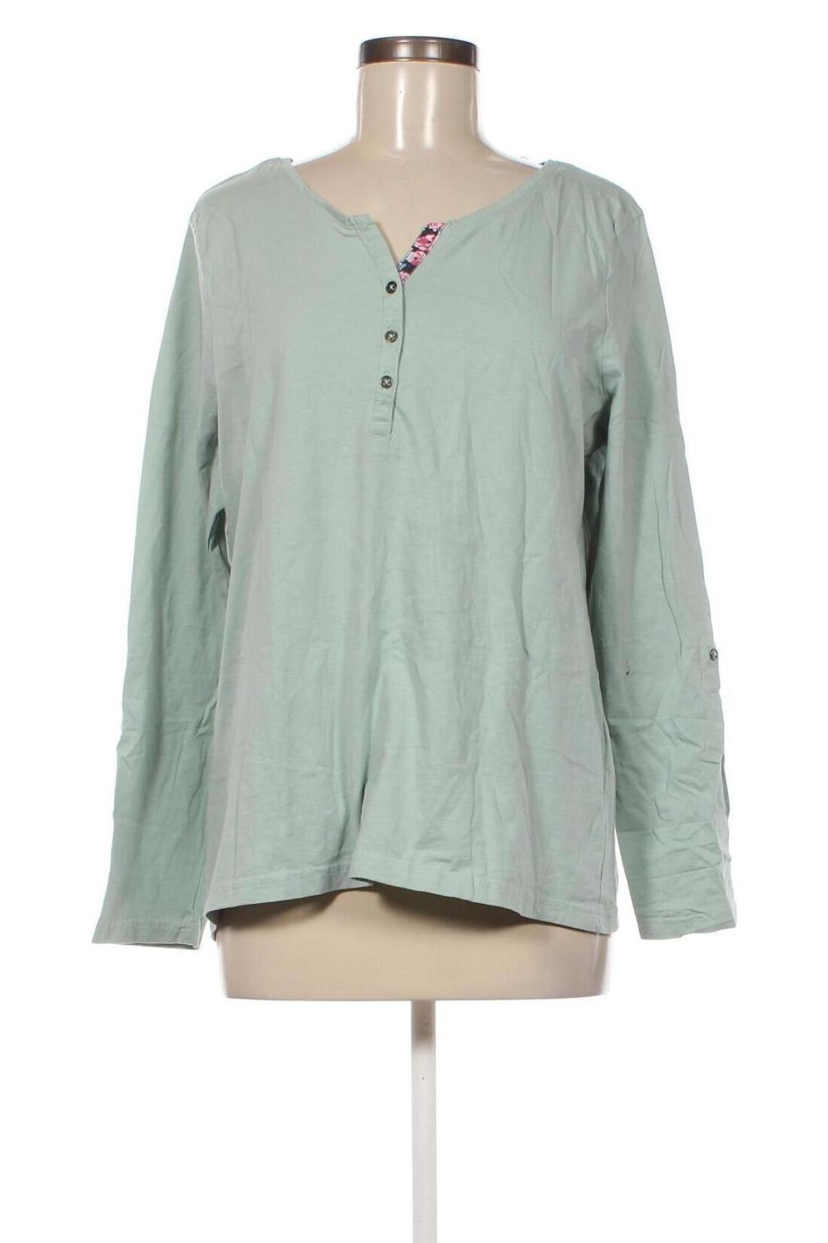 Дамска блуза Janina, Размер L, Цвят Зелен, Цена 19,00 лв.