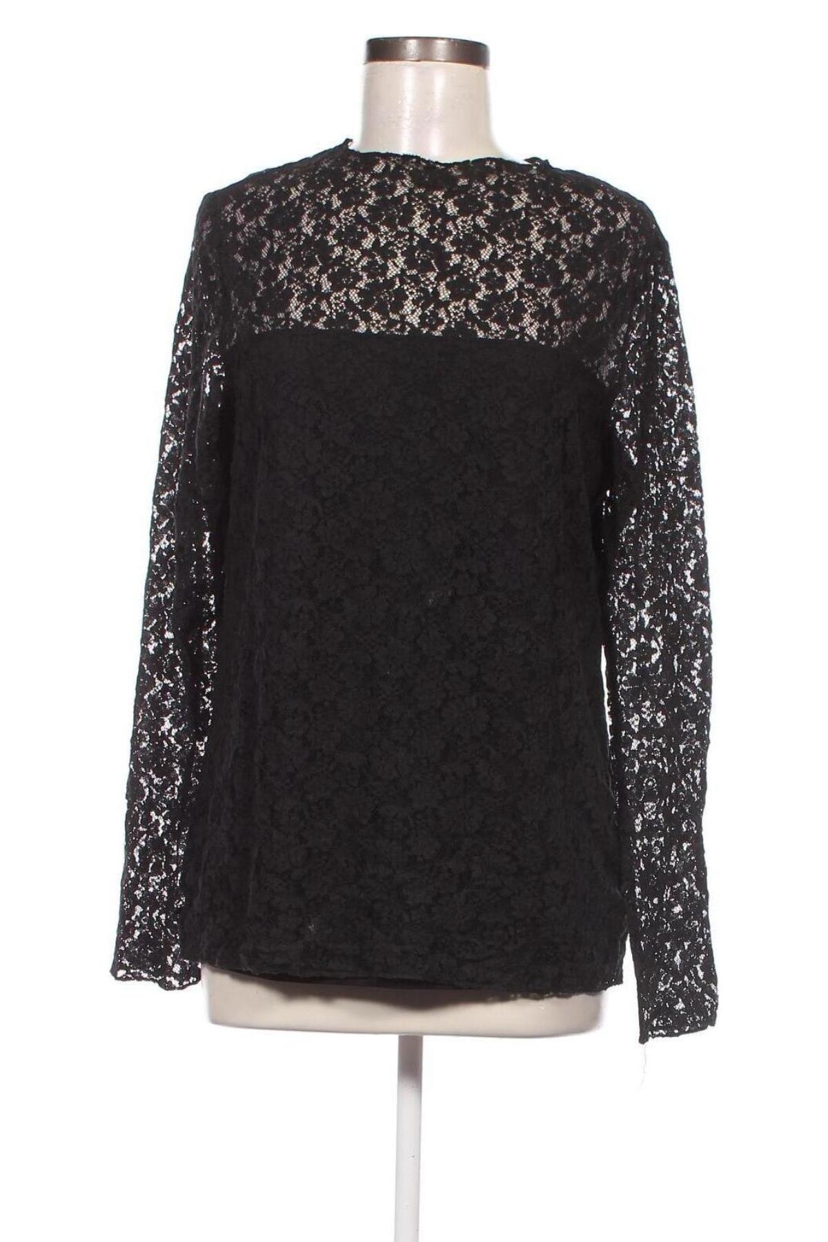 Γυναικεία μπλούζα KappAhl, Μέγεθος L, Χρώμα Μαύρο, Τιμή 3,34 €