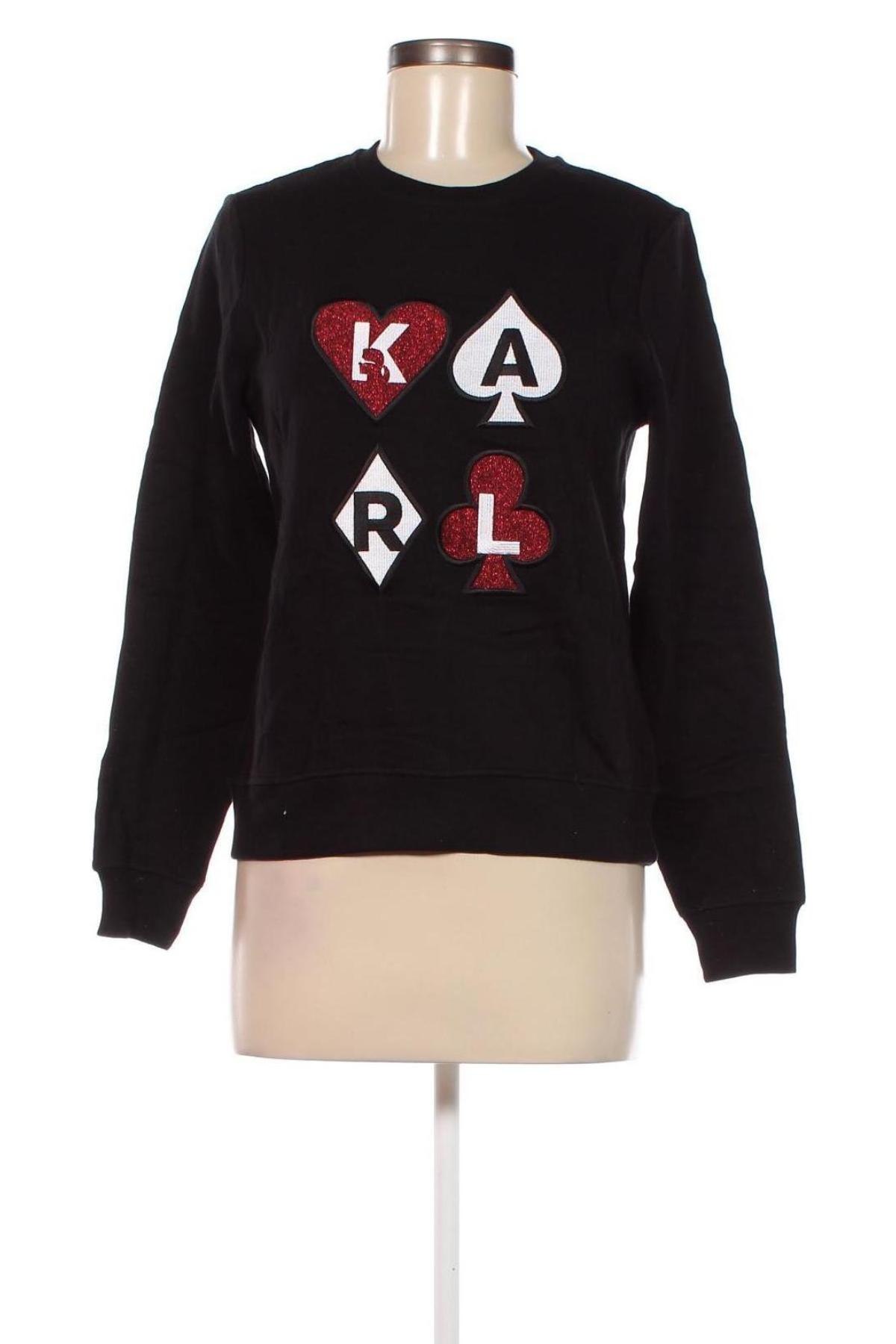Дамска блуза Karl Lagerfeld, Размер XS, Цвят Черен, Цена 123,00 лв.