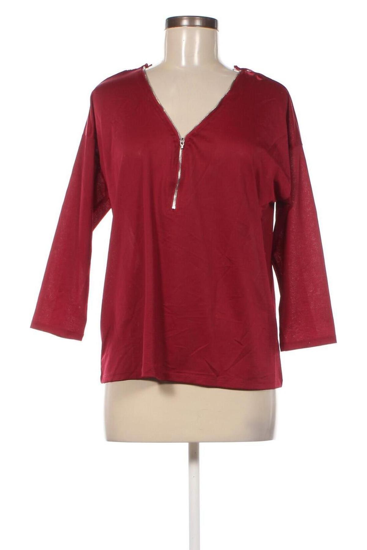 Γυναικεία μπλούζα LH By La  Halle, Μέγεθος M, Χρώμα Κόκκινο, Τιμή 2,35 €