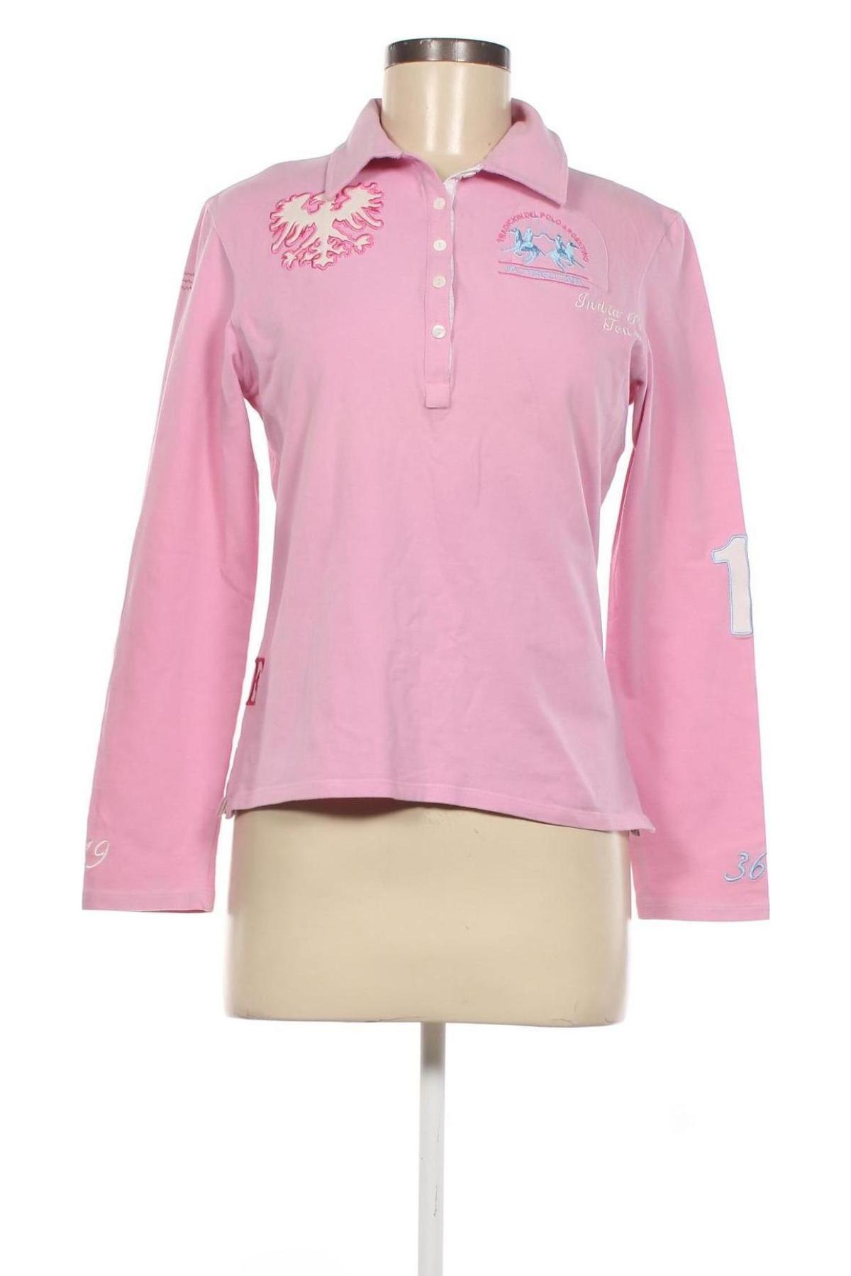 Γυναικεία μπλούζα La Martina, Μέγεθος M, Χρώμα Ρόζ , Τιμή 16,48 €
