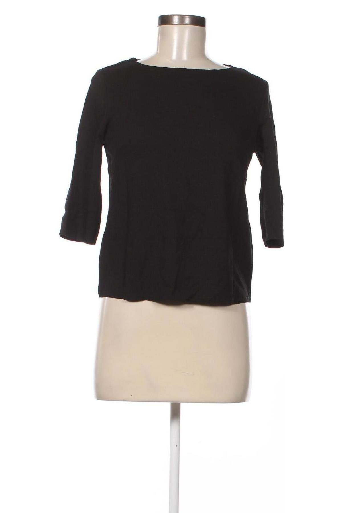 Дамска блуза Mango, Размер XS, Цвят Черен, Цена 4,59 лв.