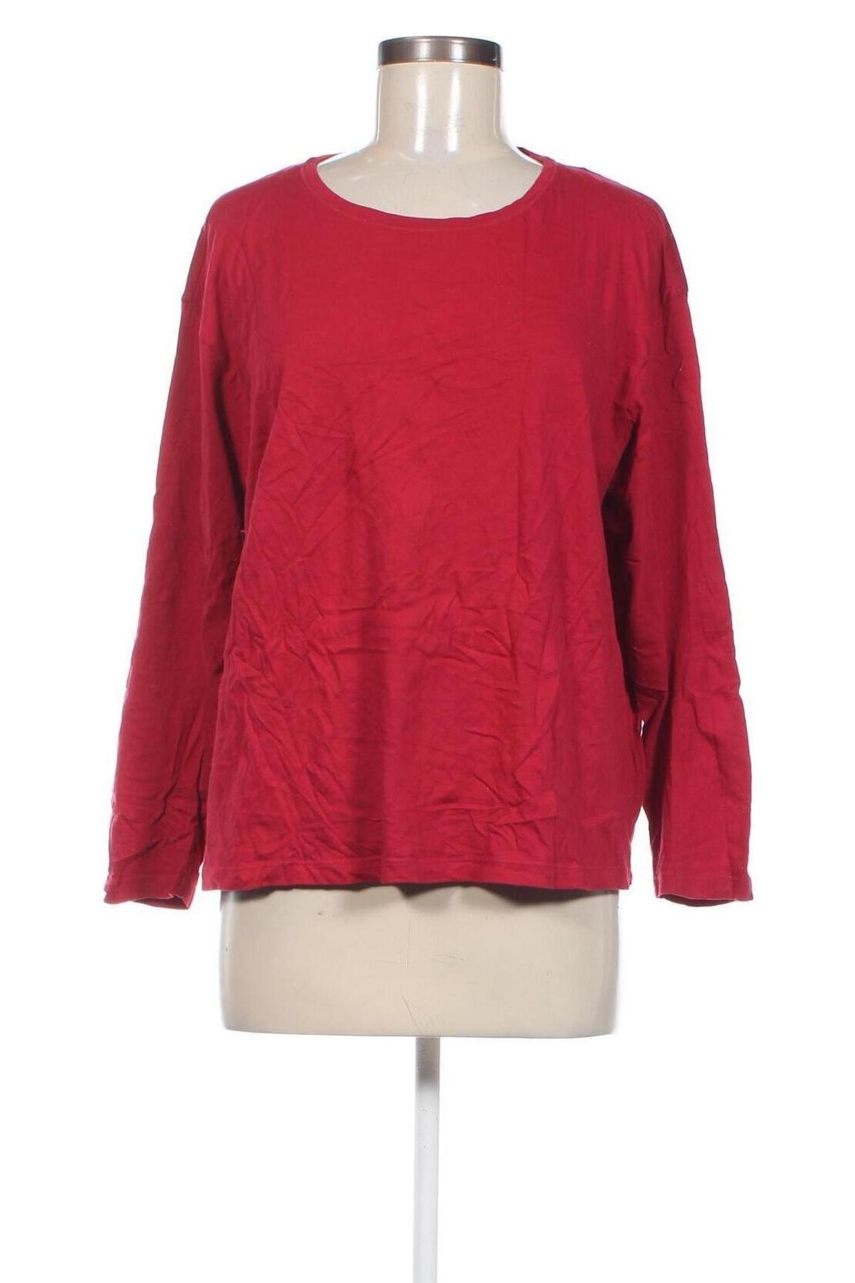 Γυναικεία μπλούζα Marks & Spencer, Μέγεθος XL, Χρώμα Κόκκινο, Τιμή 4,01 €