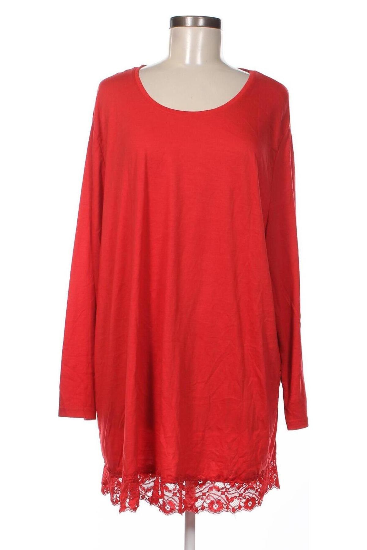 Дамска блуза Mia Moda, Размер 4XL, Цвят Червен, Цена 19,38 лв.