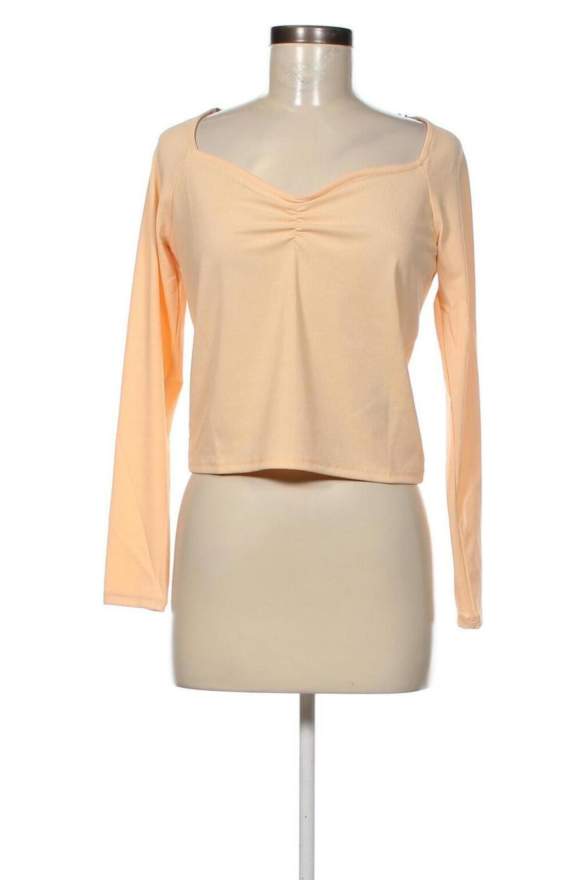 Γυναικεία μπλούζα Monki, Μέγεθος L, Χρώμα  Μπέζ, Τιμή 5,38 €