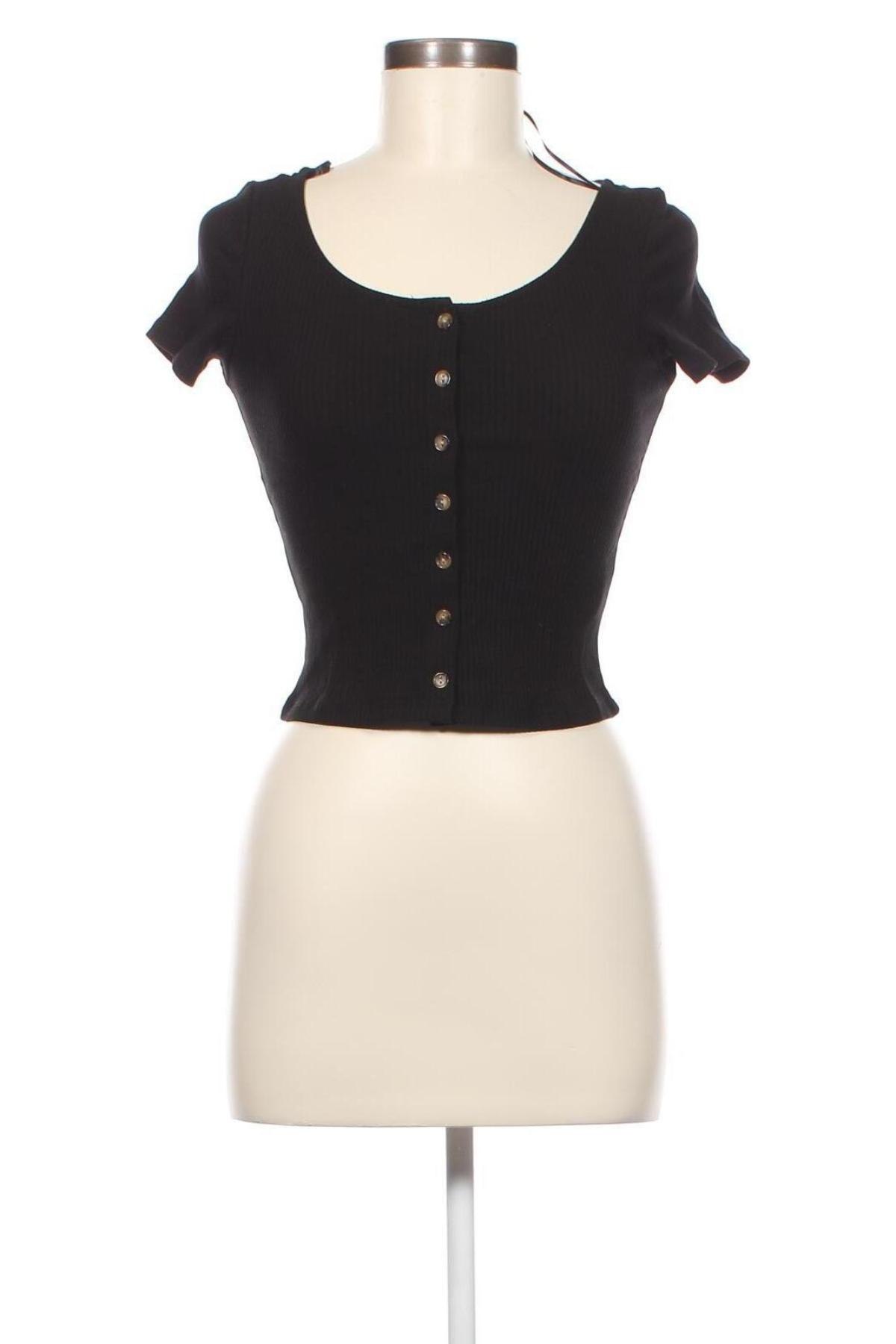 Дамска блуза Monki, Размер XS, Цвят Черен, Цена 6,24 лв.