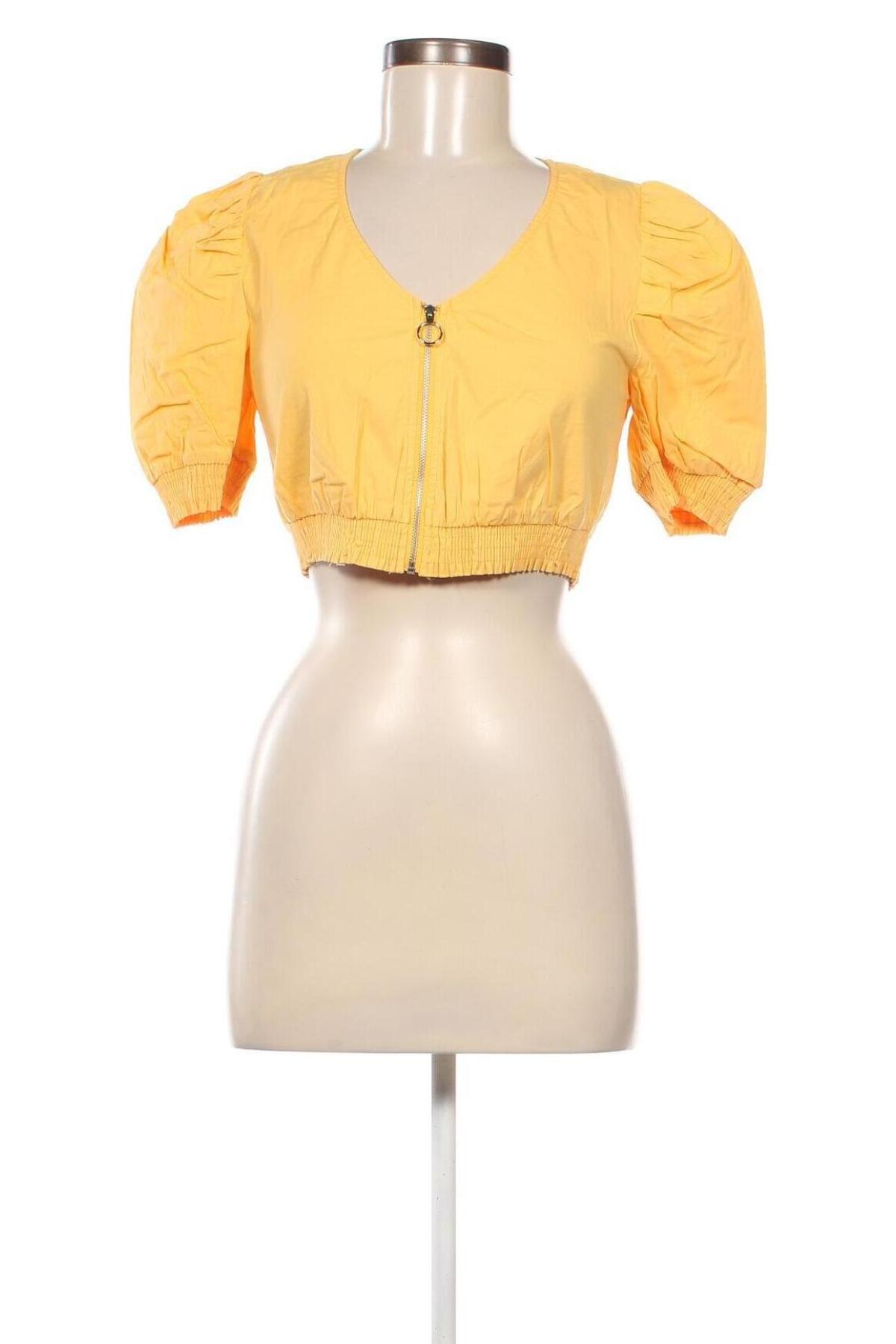 Дамска блуза NA-KD, Размер S, Цвят Жълт, Цена 11,55 лв.