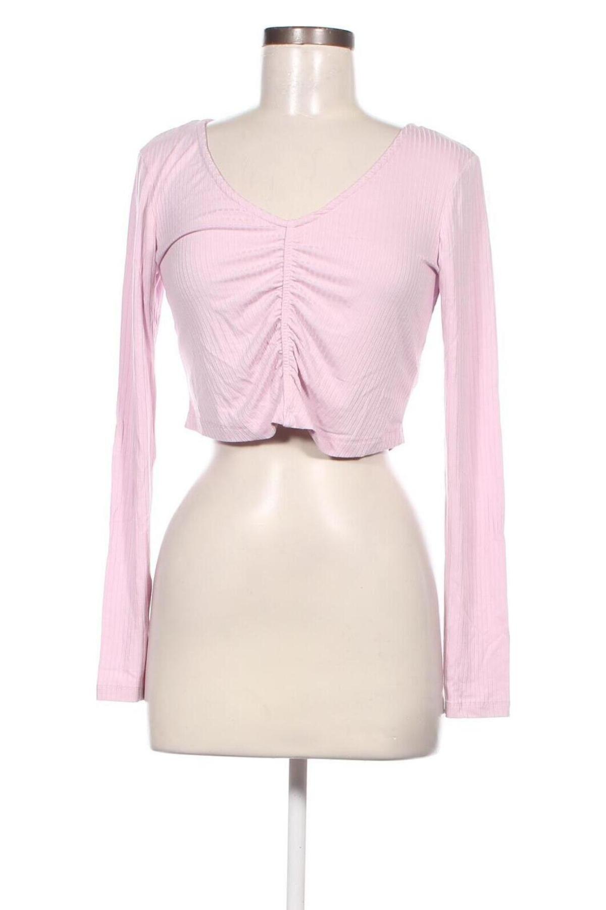 Дамска блуза NA-KD, Размер L, Цвят Розов, Цена 15,40 лв.