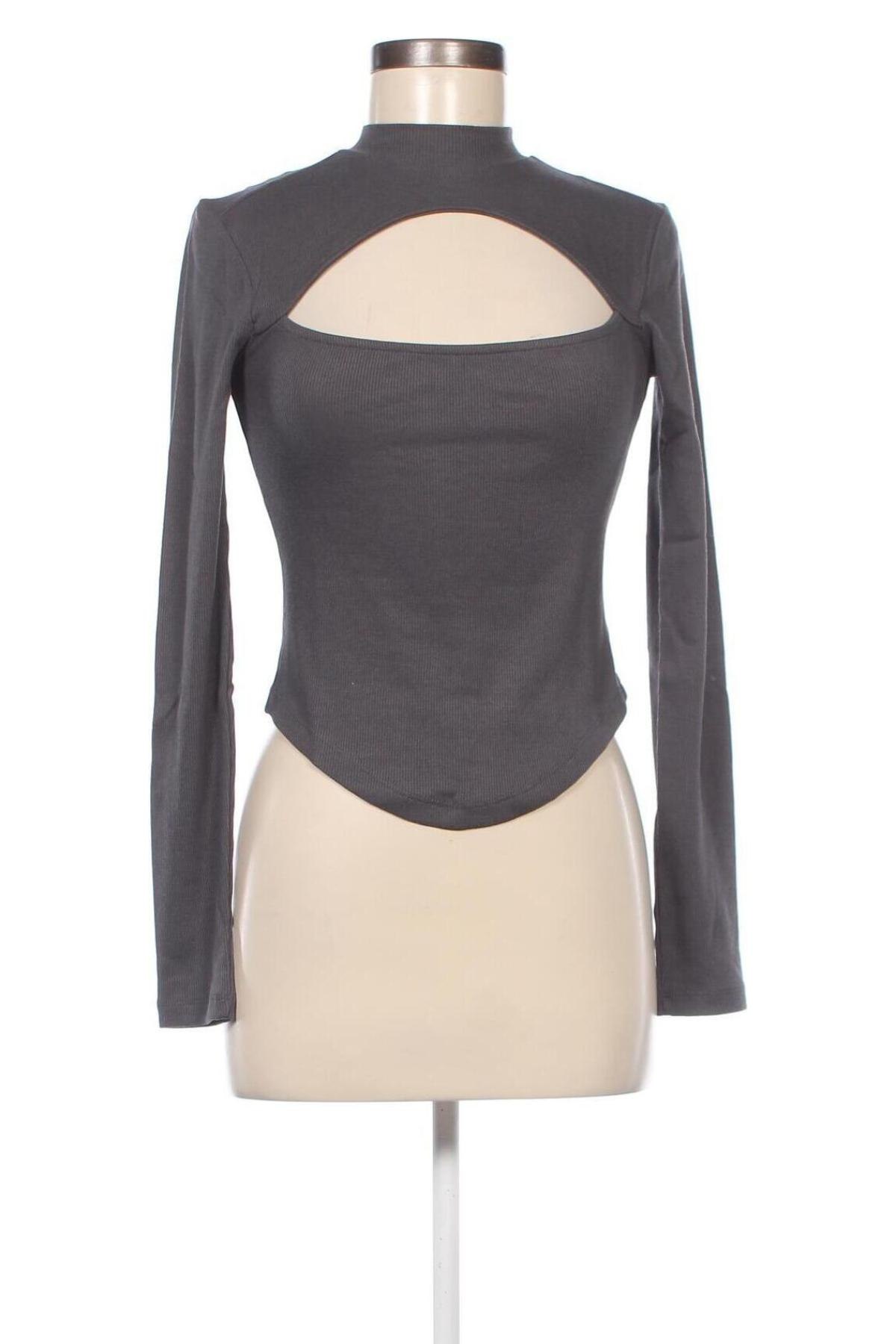 Дамска блуза Nly Trend, Размер XS, Цвят Сив, Цена 4,65 лв.